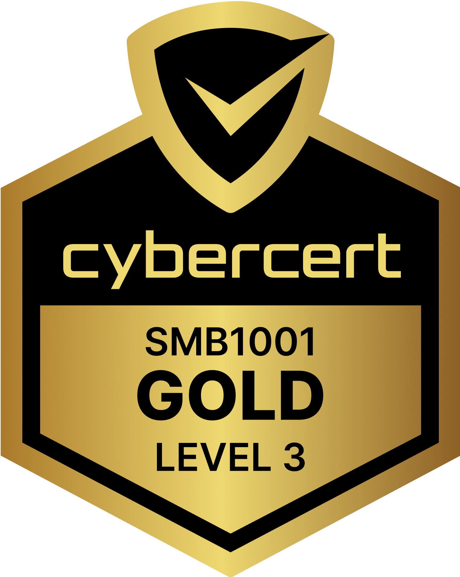 Gold certification badge